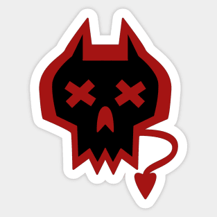 DEVIL'S SKULL VARIANT 3 Sticker